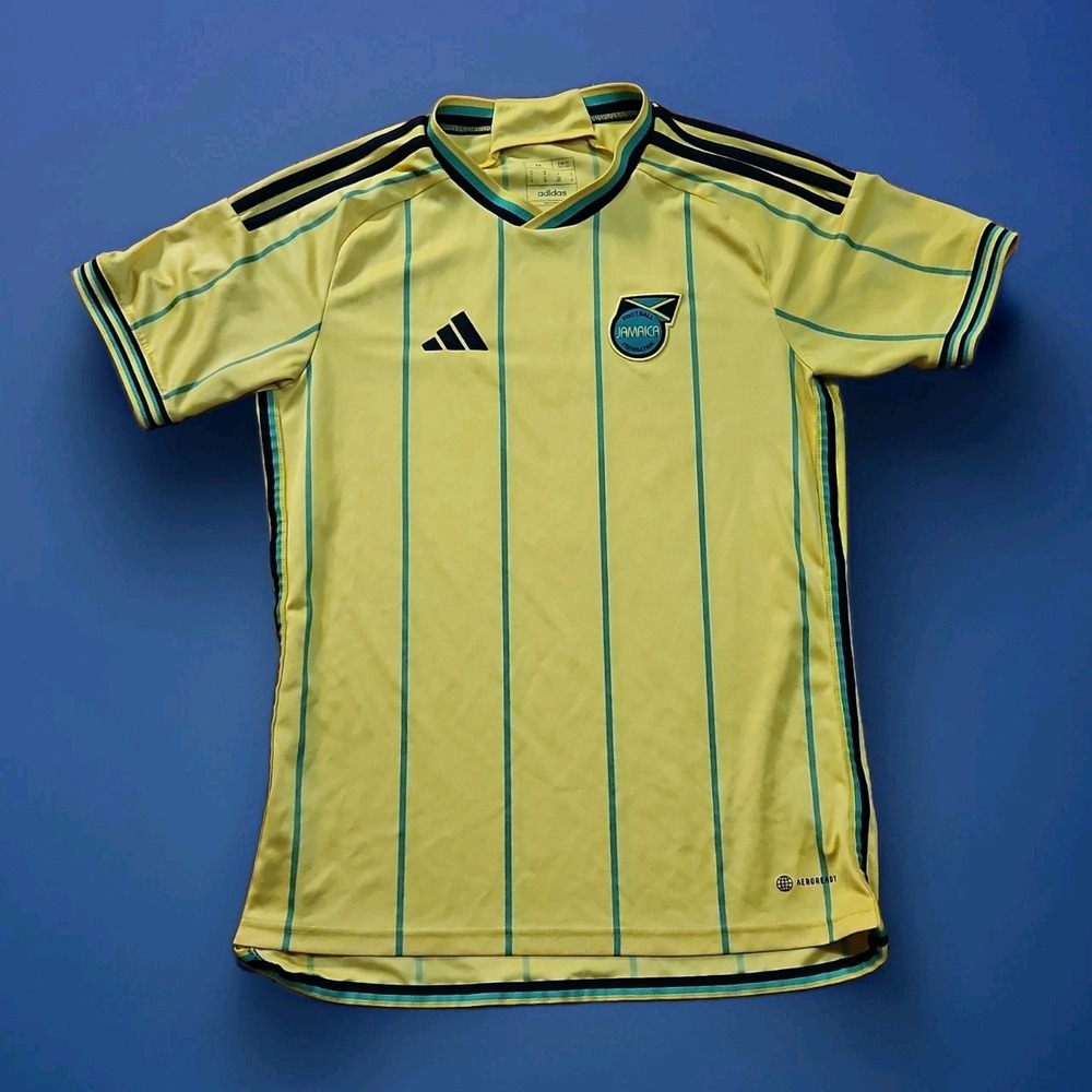 Jamaica National Team Soccer Jersey Size Medium Yellow Adidas Wales Bonner